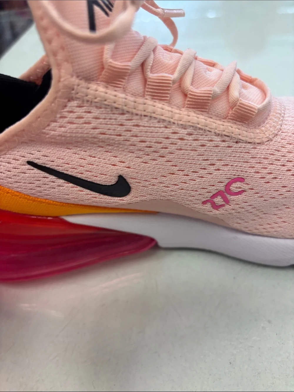 Nike Women’s Pink & Orange Low-Top Sneakers